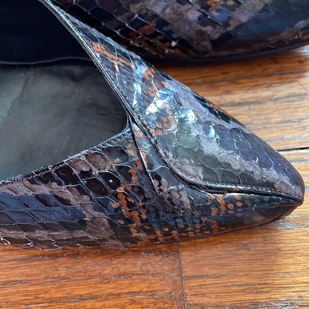 Vintage Stuart Weizmann for Martinique Snake Skin Heels - Picture 4 of 9